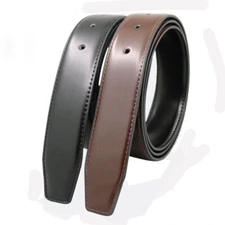 Reversible Belt Strap Replacement Genuine Leather Dress Belt Waistband No Buckle