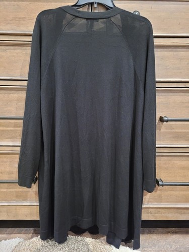 Eileen Fisher Open Front Cardigan, Black, Size Large - Afbeelding 3 van 5