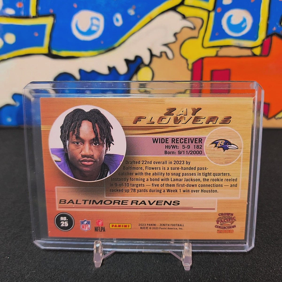 2023 Panini Zenith Zay Flowers SILVER FOIL CROWN PACIFIC
