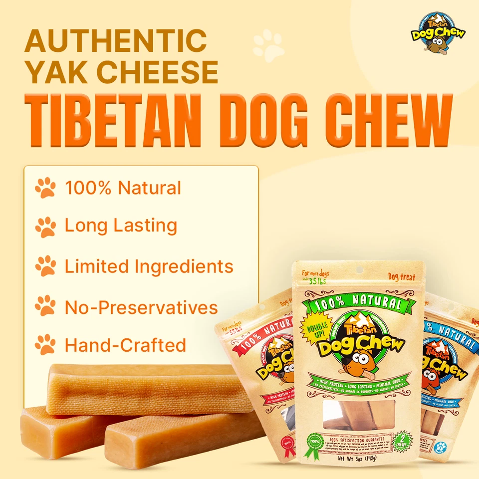 Himalayan Yak Cheese Dog Chew for Small dogs - 5pc, Natural & Healthy Dog Treats - Image 2 of 4