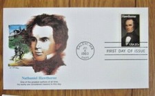 AUTHOR NATHANIEL HAWTHORNE THE HOUSE OF SEVEN GABLES 1983 FLEETWOOD CACHET  FDC