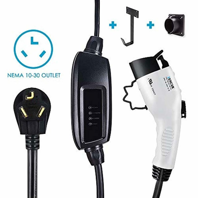 16 Amp Level 2 EV Electric Car Charger NEMA 1030 J1772 Fast 3.86 Kw/h