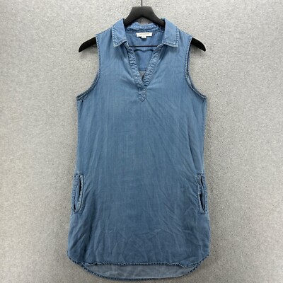 chambray beach dress Mersea Women's Sweet Clementine Cotton Dress in Light Chambray main image 1