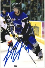 Eric Gelinas Autographed 4x6 Color Photo Saint John Sea Dogs #4 Blue A