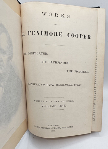 James Fenimore Coopers Works Complete 10 Book Set 1892 Hardcover - Picture 4 of 10