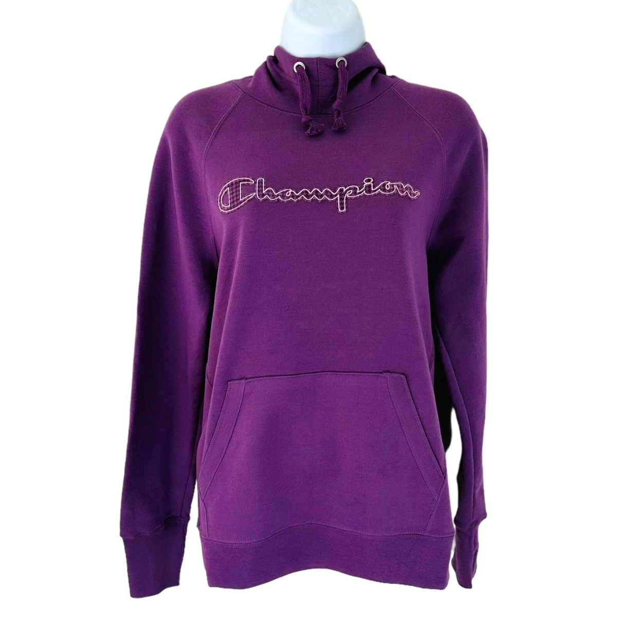Women's champion applique fleece pullover hoodie top