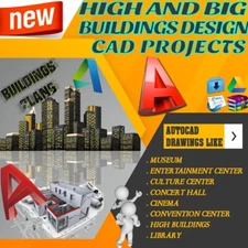 85 AUTOCAD DRAWINGS DWG FILES 2D FOR HIGH AND BIG BUILDINGS DESIGN PROJECTS