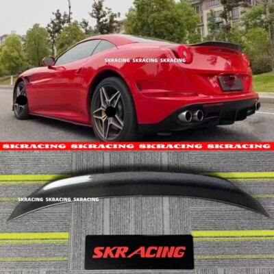 FOR FERRARI CALIFORNIA T 2015-2018 REAL CARBON FIBER REAR TRUNK SPOILER  WING