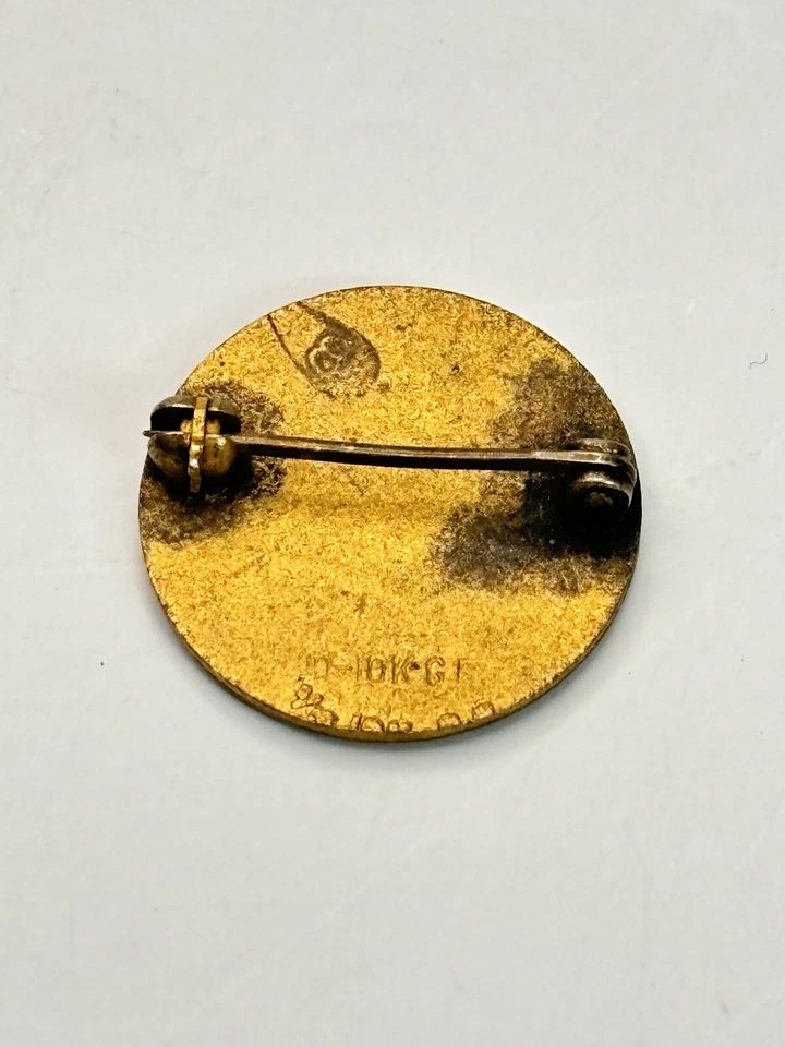 Prendedor de colección Endicott Johnson Shoe Co. 30 años club de trabajadores 10K GF Pinback Foto 3 de 4