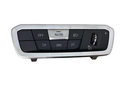 2019 - 2023 BMW X5 G05 OEM MULTIFUNCTION HEADLAMP CONTROL SWITCH | BLACK