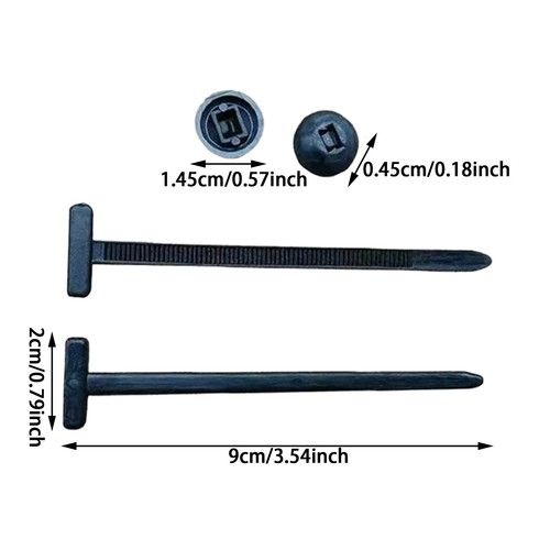 Nylon Universal Cable Tie Buckle Heavy Duty Self-Locking Pin Button UV 20-100pcs - Picture 14 of 14
