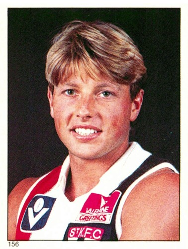 1984 ST KILDA SAINTS AFL Sticker MICHAEL ROBERTS Scanlens Card - Picture 1 of 2