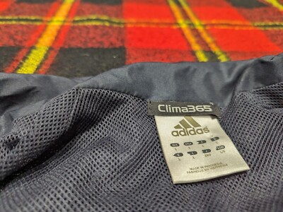  CLIMA365 フード付きジャケット S ネイビー Adidas Jacket Mens Navy Clima365 Full Zip Activewear Track Top Sz