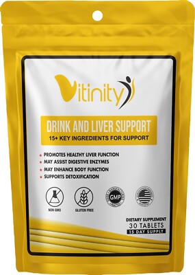 VITINITY Drink Support - Anti Alcohol Drink Support Supplement - 15 Days
