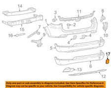 CHRYSLER OEM 17-25 Compass Rear Bumper Bumper Components-Tow Eye Cap 5UP67RXFAB
