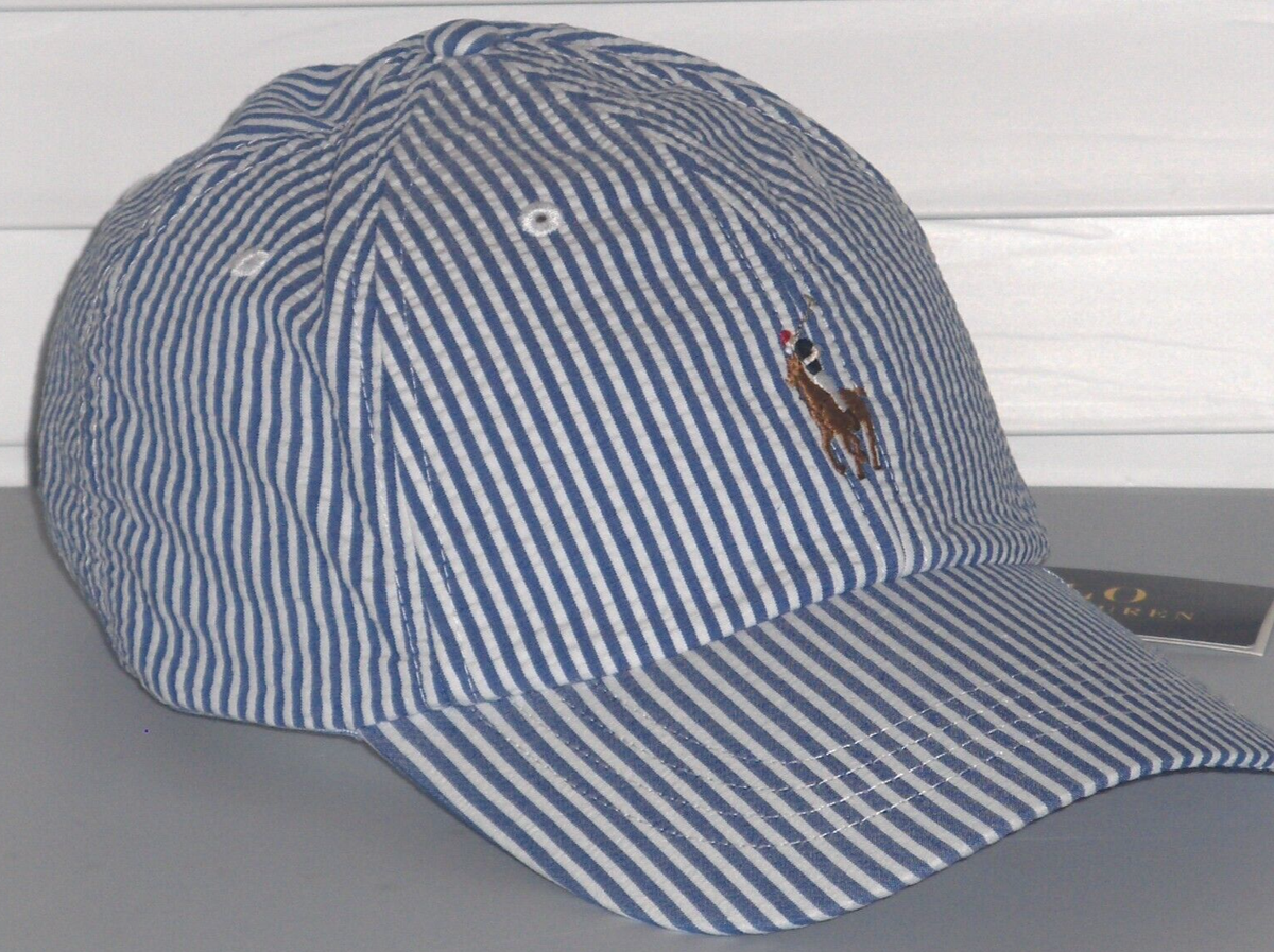 POLO RALPH LAUREN Men's Pony Cotton Seersucker Baseball Ball