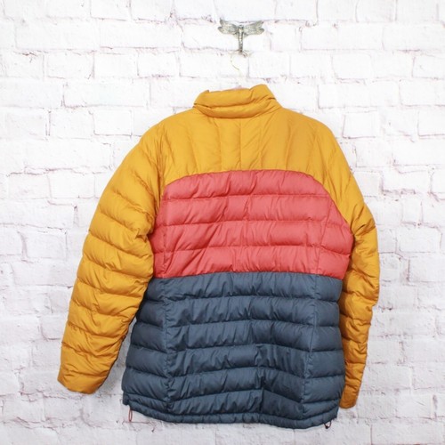 Chaqueta de plumón LL Bean para mujer bloques de color náutica azul marino bronce brillante XL - Imagen 7 de 10