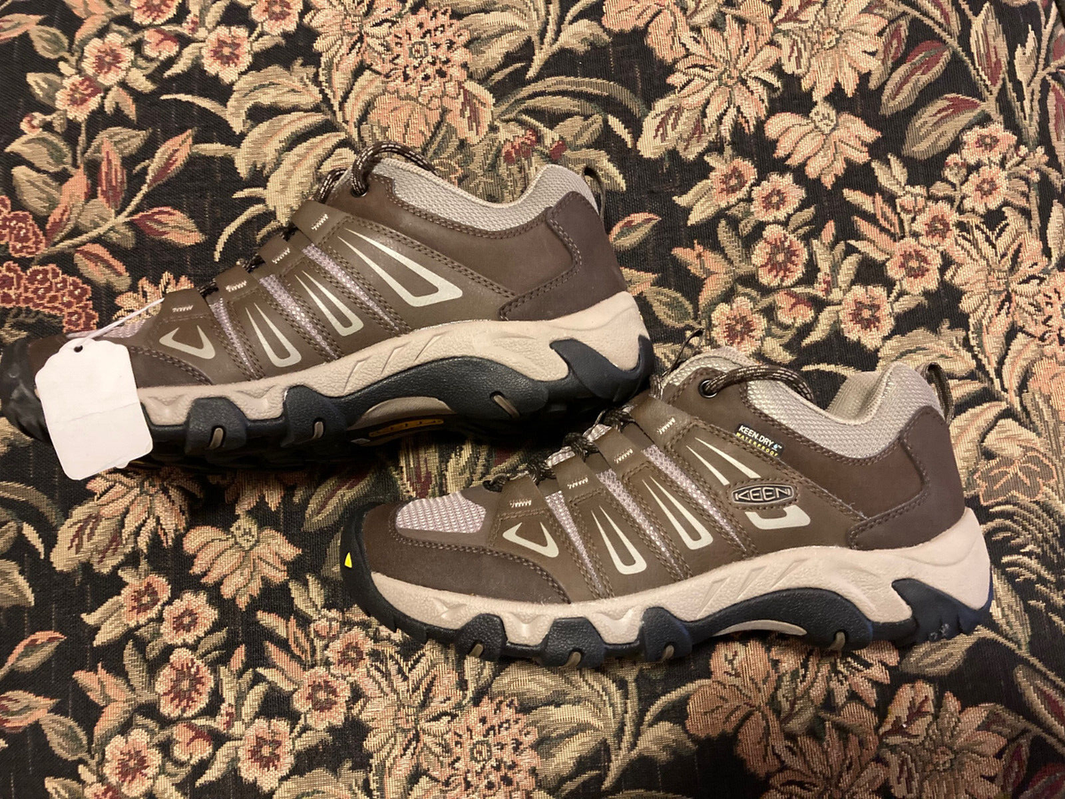 KEEN men's Oakridge hiking shoes US brown low rise waterproof