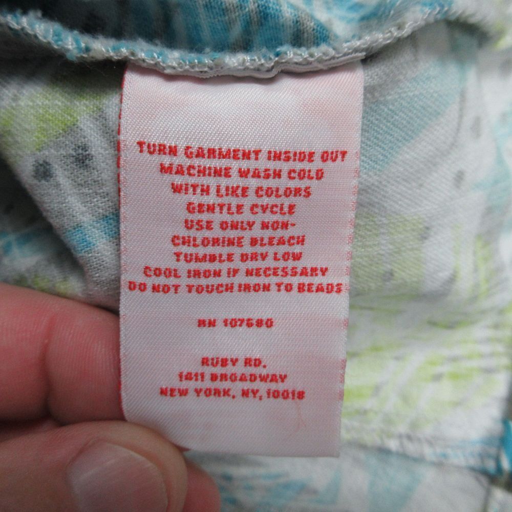 Ruby Road Jacket Womens 16W White Blue Green Flor… - image 7