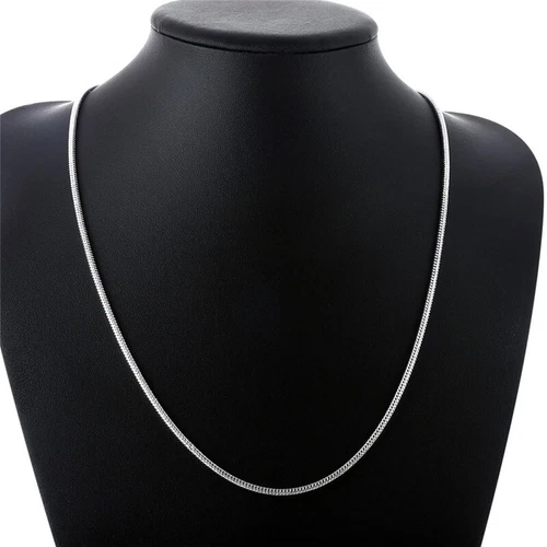 4MM 20"  Solid Silver 4mm Snake Chains Necklace - Picture 1 of 2