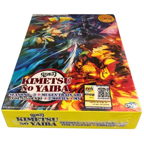 DVD Kimetsu No Yaiba Demon Slayer 1-55 End + S1-S3 +3 Movies + MV (Complete Set) - Picture 7 of 12