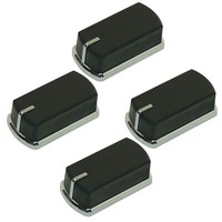 Knopf Belling Stoves Schwarz Silber Ofen Herd KontrollknöPfe 083240904 4 Packung