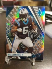 2023 Phoenix Football Miles Sanders Silver Parallel SSP And Base Card Panthers 
