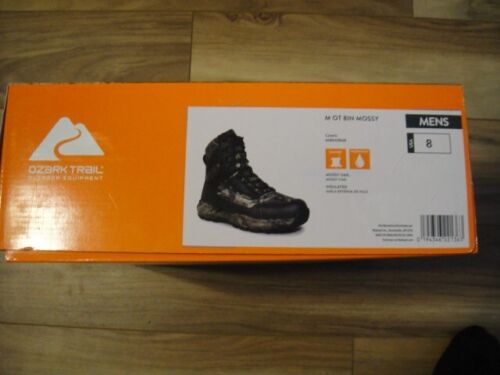 Ozark Trail Hunting Hiking Work Boots Mossy Oak Camo Men's Size 8 New In Box - Picture 10 of 12