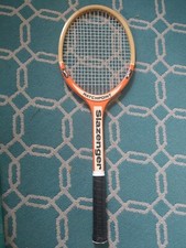 Vtg Slazenger Orange Matchpoint Light Tennis Racket Made In England