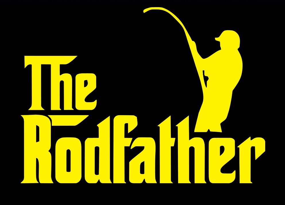 Fishing Decals Rodfather Fishing Funny Decal Sticker - Vinyl Car Window/Bumper Sticker, Customizable Color, UK Made Sasquatch Stickers - Foto 4