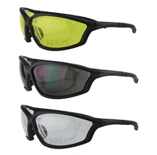 Titus Safety Glasses Shooting Motorcycle Protection ANSI Z87 w/ RX-able Insert