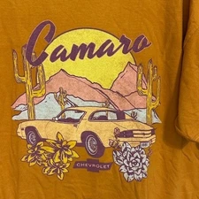 General Motors GM Chevrolet Chevy Camaro Desert Men's Shirt NWOT Rust Orange XL