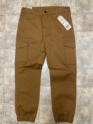 Levi's Men's Cargo Jogger Pants Cotton Blend Six-Pocket Jogger Pants-32x30-NEW