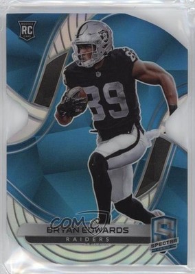 2020 Spectra Rookies Neon Blue Prizm Die-Cut /50 Bryan Edwards Rookie RC 0c6