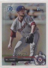 2017 Bowman Draft Chrome Refractor Wil Crowe #BDC-165 4l3