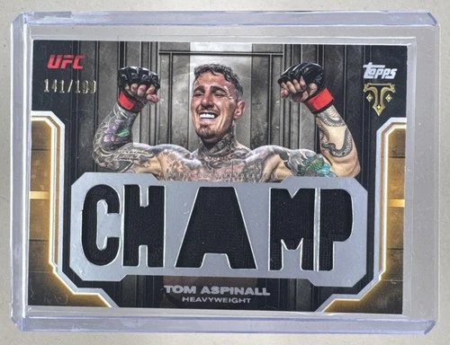 Tom Aspinall 2026 Topps Knockout UFC #TTR-TA Triple Threads Patch /199