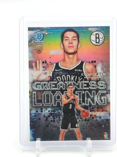 EGOR DEMIN 2025-26 BOWMAN CHROME GREATNESS LOADING REFRACTOR ROOKIE RC Q3714