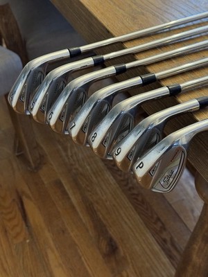 Titleist 718 AP2 Iron Set (4-PW) AMT Black S300 shafts (stiff) | eBay
