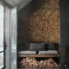 Wood Paneling for Wall - Reclaimed Wood Planks for Farmhouse Home Decor - 12 ...