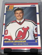 1990 Score Hockey Martin Brodeur Rookie #439 - Yellow Dot Misprint