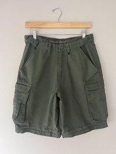 Vintage Boy Scouts of America Shorts Men's 30 Green Canvas Cargo Hiking Outdoors