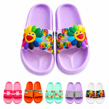 Women's Soft Comfy Cushioned Slide Slip On size 7- Summer lightweight Slippers