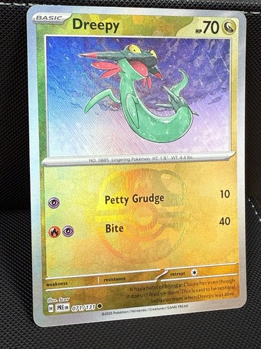Pokemon TCG Dreepy Master Ball Pattern Foil 071/131 Evoluzioni Prismatiche EN NM - Foto 2 di 3