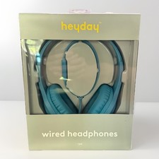 Heyday Blue Wired Headphones NEW