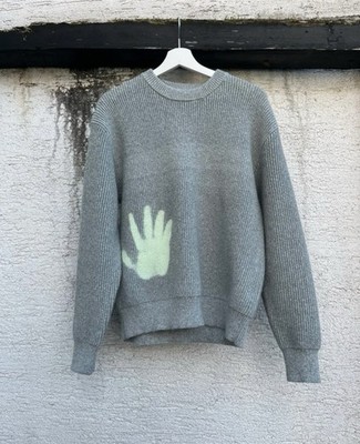 Stone Island Inspiriert Ice Knit Gr.M Farbwechsel Von Grau Zu Gelb