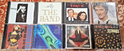 MUSIC CD LOT SAMANTHA FOX ROD STEWART BEST OF THE BAND STING TRIBUTE TO MADONNA