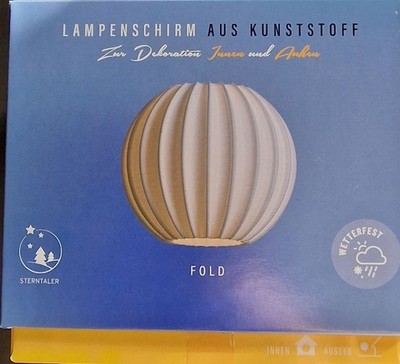 DecoTrend Lampenschirm Fold groß 12 cm ohne Beleuchtung,  Art. Nr. 5003  TOP