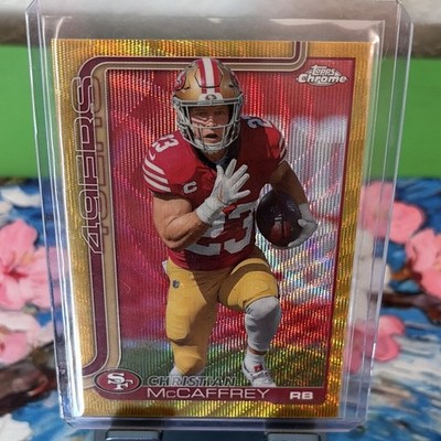 Topps 2025 Topps Chrome Christian McCaffrey #263 Gold /50 San Francisco 49ers