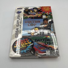 3 Free Game Pack (Sega Saturn, 1996) Brand New Sealed Virtua Cop Fighter Daytona