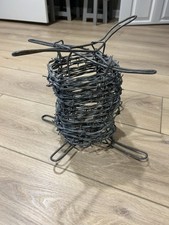 Vintage Barbed Wire Spool Double Twist Heavy Wire Spool Cabin Home Decor